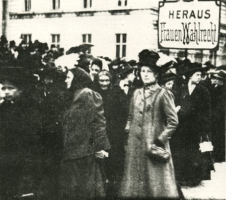 Frauentagsdemonstration am 19. März 1911 in Wien 